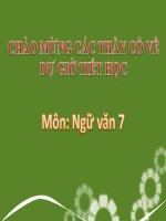 Bài 10 tiết 39  từ trái nghĩa ngữ văn 7