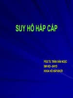 SUY HÔ HẤP, ĐH Y DƯỢC TP HCM