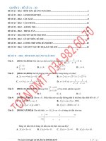 ĐỀ THI HỌC KÌ 2 TOÁN 10, QUYỂN 3, ĐỀ 21 ĐẾN 30