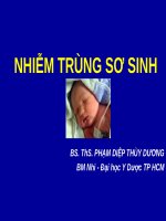 NHIỄM TRÙNG SƠ SINH, ĐH Y DƯỢC TP HCM