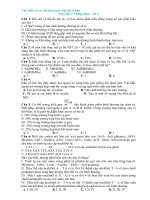 cơ chế di truyền cấp độ tế bào đề 2 thông hiểu