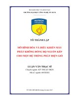 Mô hình hóa và điều khiển máy phát không đồng bộ nguồn kép cho một hệ thống phát điện gió​ 