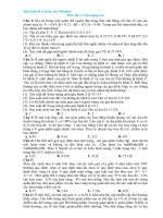 quy luật di truyền menden đề 4 vận dụng cao