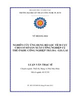 Nghiên cứu ứng dụng bộ lọc tích cực cho cơ sở sản xuất công nghiệp cụ thể ở khu công nghiệp trà đa   gia lai​ 