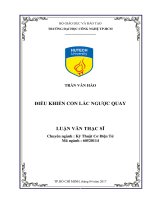 Điều khiển con lắc ngược quay​ 