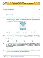 Chuyên đề 17 một số bài toán tổng hợp khối tròn xoay
