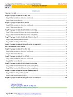 Chuyên đề 20 ứng dụng tích phân