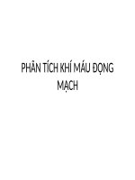 bài tập phân tích khí máu động mạch