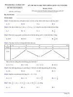 ĐỀ MINH HỌA KỲ THI THPT QUỐC GIA 2020 MÔN TOÁN