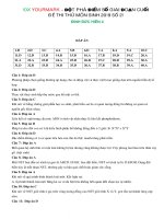 đáp án đề thi thử THPTQG môn sinh đề 04