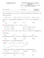 145  đề thi thử THPT QG toán   sở GD đt bắc ninh   có lời giải