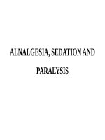 GIẢM ĐAU , AN THẦN , GÂY TÊ TRONG HỒI SỨC NHI,  Đ H Y DƯỢC TP HCM
