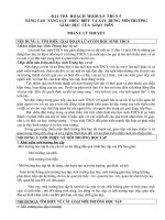 BÀI THU HOẠCH BDTX THCS MODUL 5 NÂNG CAO  NĂNG lực  HIỂU  BIẾT  và xây  DỰNG  môi TRƯỜNG 