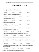 Ôn luyện toán  Toán 5  Đề ôn