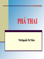 PHÁ THAI , ĐH Y DƯỢC TP HCM