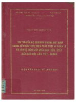 Vai trò của bộ đội biên phòng việt nam trong tổ chức thực hiện pháp luật về quản lý và bảo vệ biên giới quốc gia trên tuyến biên giới đất liền việt  trung 