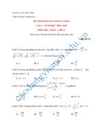10  đề KSCLnăm 2019   toán 12   THPT thuận thành 1  bắc ninh   có đáp án 