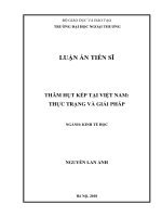 Luận án tiến sĩ kinh tế  thâm hụt kép tại việt nam  thực trạng và giải pháp 