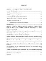 Luận án tiến sĩ kinh tế  pháp luật về hoạt động sử dụng vốn của ngân hàng thương mại việt nam 