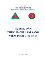 HƯỚNG DẪN THỰC HÀNH LÂM SÀNG VIÊM PHỔI COVID -19 CỦA BỘ Y TẾ VIỆT NAM -đã chuyển đổi