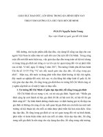 Giáo dục đạo đức, lối sống trong gia đình hiện nay theo tấm gương chủ tịch hồ chí minh 