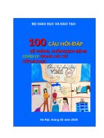 100 CÂU HỎI ĐÁP VỀ PHÒNG CHỐNG DỊCH COVID 19 TRONG CÁC CƠ SỞ GIÁO DỤC