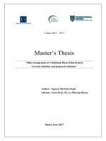 Risk management at vietinbank hoan kiem branch