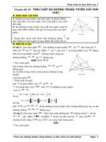 CD18 TÍNH CHẤT BA ĐƯỜNG TRUNG TUYẾN của TAM GIÁC 100 109
