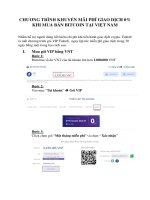 Chương trình khuyến mãi phí giao dịch 0% khi mua bán bitcoin tại Việt Nam trên sàn giao dịch Fiahub.com