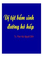 DỊ TẬT BẨM SINH HÔ HẤP, ĐH Y DƯỢC TP HCM