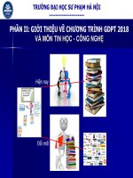Chuong trinh GDPT mon Cong nghe và Giáo dục STEM ở Tiểu học