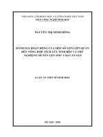 Luận án tiến sĩ sinh học  đánh giá hoạt động của một số gen liên quan đến tổng hợp, tích lũy tinh bột và thử nghiệm chuyển gen SSIV vào cây sắn 