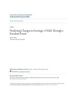 Accounting undergraduate honors theses  predicting changes in earnings   a walk through a random forest 