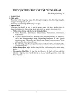 TIẾP CẬN TRẺ TIÊU CHẢY CẤP TẠI PHÒNG KHÁM, ĐH Y DƯỢC TP HCM