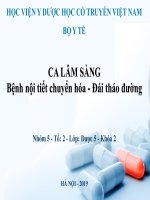 Phân tích Ca Lâm Sàng Đái tháo đường theo SOAP