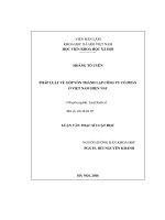 Luận văn pháp luật về góp vốn thành lập công ty cổ phần, HAY