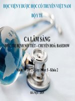 Phân tích Ca Lâm Sàng Basedow theo SOAP