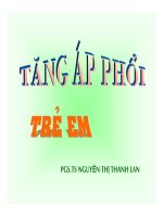 TĂNG ÁP PHỔI TRẺ EM ,Đ H Y DƯỢC TP HCM