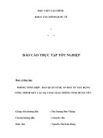 BÁO cáo THỰC tập tại PHÒNG TỔNG hợp – BAN QUẢN lí dự án đầu tư xây DỰNG CÔNG TRÌNH kết cấu hạ TẦNG GIAO THÔNG TỈNH HƯNG yên 