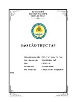 báo cáo thực tập tốt nghiệp lần 1 tại công ty TNHH kỹ nghệ kim long 