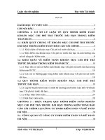 Quy trình kiểm toán khoản mục chi phí trả trước dài hạn tại công ty TNHH kiểm toán và kế toán hà nội 