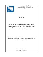 Quản lý nhà nước đối với hoạt động kinh doanh cá thể trên địa bàn quận liên chiểu, thành phố đà nẵng 