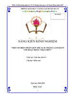 SKKN mầm non một số biện pháp cho trẻ 24 36 tháng làm quen với hoạt động nhận biết 