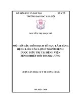 MỘT SỐ ĐẶC ĐIỂM DỊCH TỄ HỌC LÂM SÀNGBỆNH LIÊN CẦU LỢN Ở NGƯỜI BỆNH ĐƯỢC ĐIỀU TRỊ TẠI BỆNH VIỆN BỆNH NHIỆT ĐỚI TRUNG ƯƠNG