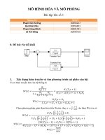 Bài tập mô hình hóa qua trình sản xuất và mô phỏng