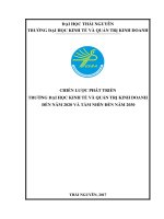 ĐẠI HỌC THÁI NGUYÊN TRƯỜNG ĐẠI HỌC KINH TẾ VÀ QUẢN TRỊ KINH DOANH CHIẾN LƯỢC PHÁT TRIỂN TRƯỜNG ĐẠI HỌC KINH TẾ VÀ QUẢN TRỊ KINH DOANH ĐẾN NĂM 2020 VÀ TẦM NHÌN ĐẾN NĂM 2030