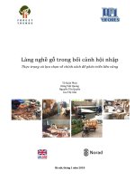 Làng nghề gỗ bối cảnh hội nhập Thực trạng lựa chọn sách để phát triển bền vững