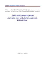 HƯỚNG DẪN VẬN HÀNH HỆ THỐNG XỬ LÝ NƯỚC THẢI TẠI TÒA NHÀ XANH LIÊN HỢP QUỐC VIỆT NAM