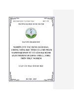 NGUYỄN THỊ KIM HUẾ NGHIÊN cứu tác DỤNG GIẢM ĐAU, CHỐNG VIÊM, độc TÍNH của CHẾ PHẨM NAPHTOQUINON từ củ sâm đại HÀNH (ELEUTHERINE BULBOSA (MILL ), URB ) TRÊN THỰC NGHIỆM LUẬN văn THẠC sĩ dược học 