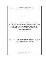 Tăng Cường Quản Lý Các Dự Án Đầu Tư Xây Dựng Công Trình Giao Thông Nông Thôn - Bùi Ngọc Tú